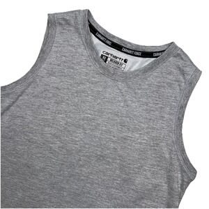 Carhartt Force Gray Sleeveless Tank Women's XS Round Bottom